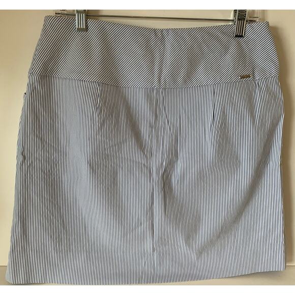SC & Co Skort size medium blue and white pin stripes - Picture 3 of 9